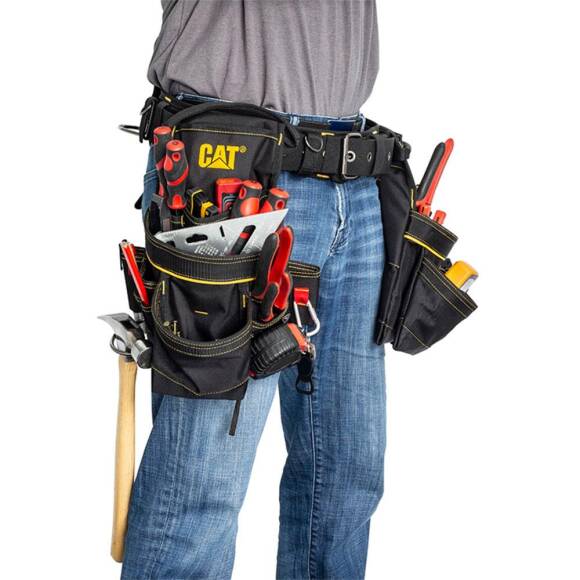 CAT DA980569 Kemerli Askı Kancalı Ağır Hizmet Bel Alet Çantası - 3