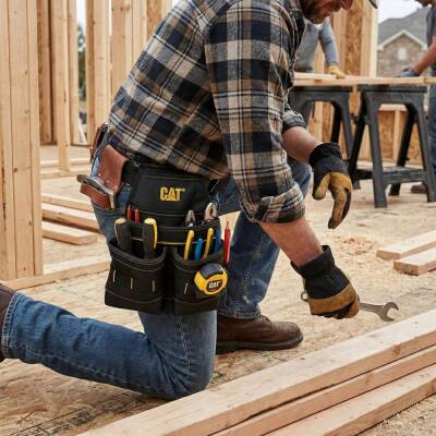 CAT DA980569NJ Kemer Askılı Ağır Hizmet Bel Alet Çantası - 5