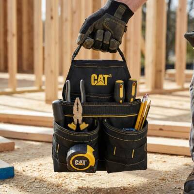 CAT DA980569NJ Kemer Askılı Ağır Hizmet Bel Alet Çantası - 8