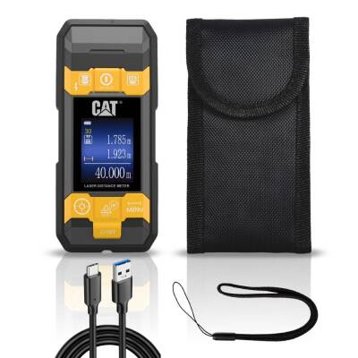 CAT DA980621 3.7Volt Li-Po 3’ü 1 Arada 40M Lazer Metre +Hizalama +Metal/Ahşap/Voltaj Dedektörü - Cat