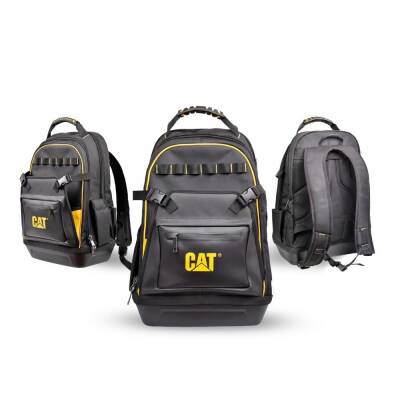 CAT DA981023 20'' 2+1 Bölmeli PVC Tabanlı Ağır Hizmet Bez Alet Sırt Takım Çantası - Cat (1)