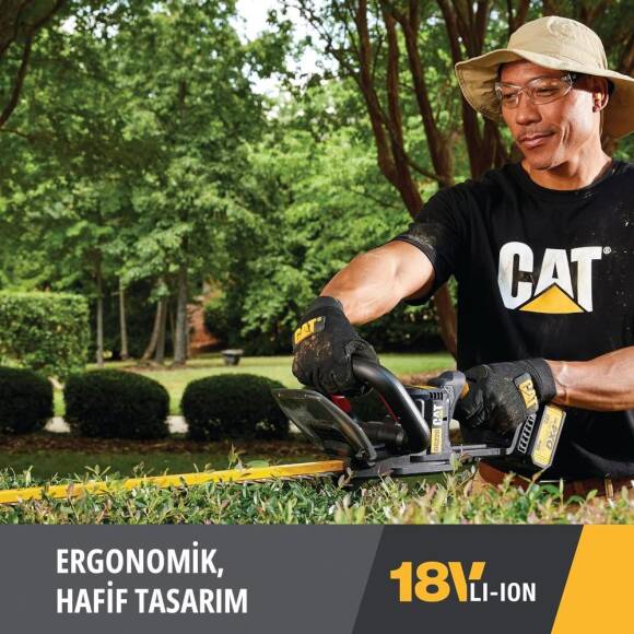 CAT DG220 18Volt 4.0Ah Li-ion Tek Akülü Kömürsüz 61CM Profesyonel Çit Budama - 9
