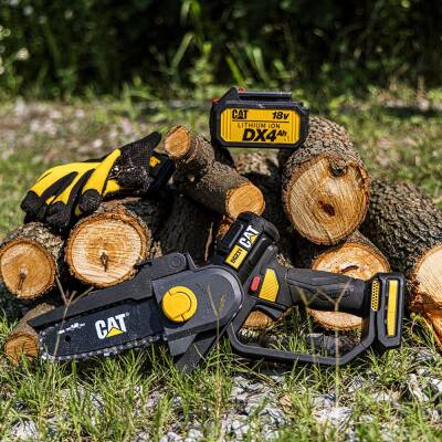 CAT DG231 18Volt 4.0Ah Li-ion 12CM Profesyonel Şarjlı Kömürsüz Zincirli Testere - 9