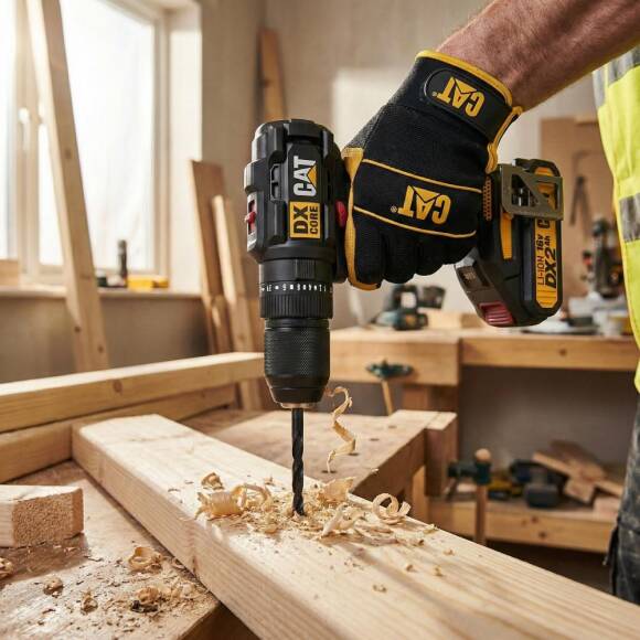 CAT DX1010.1 18Volt 2.0Ah Li-ion Çift Akülü Kömürsüz Profesyonel Şarjlı Darbeli Matkap + 20 Parça Delme Vidalama Uç Seti - 3