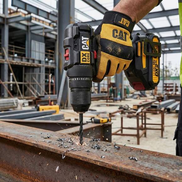CAT DX1010.1 18Volt 2.0Ah Li-ion Çift Akülü Kömürsüz Profesyonel Şarjlı Darbeli Matkap + 20 Parça Delme Vidalama Uç Seti - 9