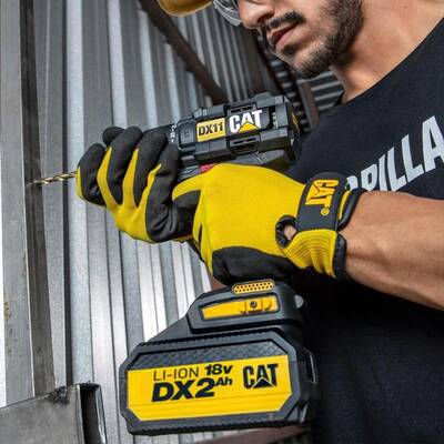 CAT DX11 18Volt/2.0Ah Li-ion Çift Akülü Kömürsüz Profesyonel Şarjlı Matkap - Thumbnail