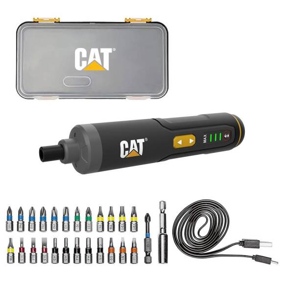 CAT DX1110 3.6Volt/1.5Ah. Li-ion Akıllı Şarjlı Tornavida + 26 adet Bits Uç - 1