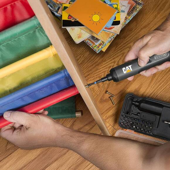 CAT DX1110 3.6Volt/1.5Ah. Li-ion Akıllı Şarjlı Tornavida + 26 adet Bits Uç - 4