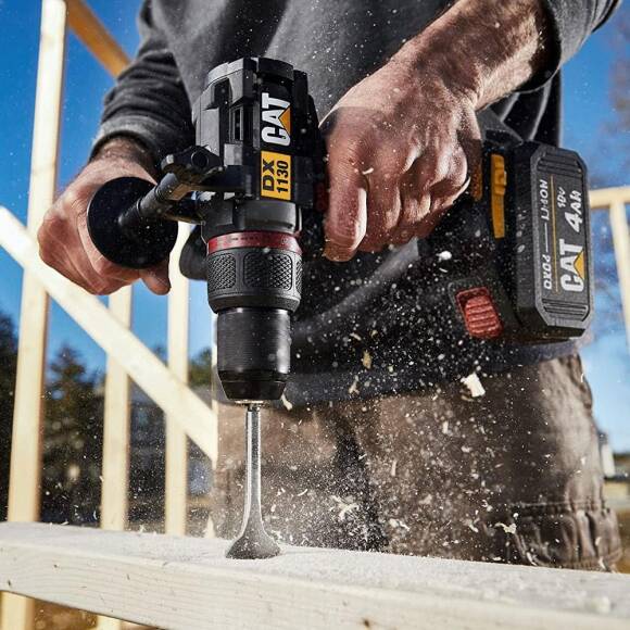 CAT DX1130.1 18Volt/4.0Ah Li-ion 80Nm Çift Akülü Kömürsüz Profesyonel Şarjlı Darbeli Matkap - 3