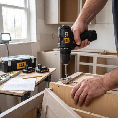 CAT DX1140 12Volt/2.0Ah Li-ion Çift Akülü Kömürsüz Profesyonel Şarjlı Darbesiz Matkap - 7