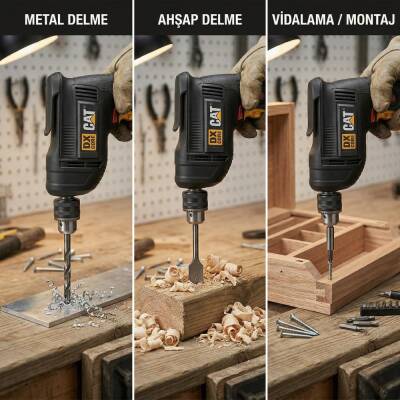 CAT DX1150 450Watt 10mm Profesyonel Darbesiz Matkap - 3