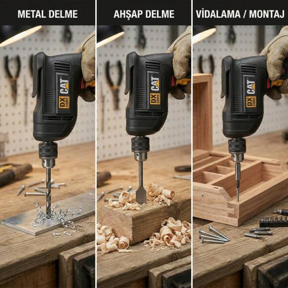 CAT DX1150 450Watt 10mm Profesyonel Darbesiz Matkap - 3