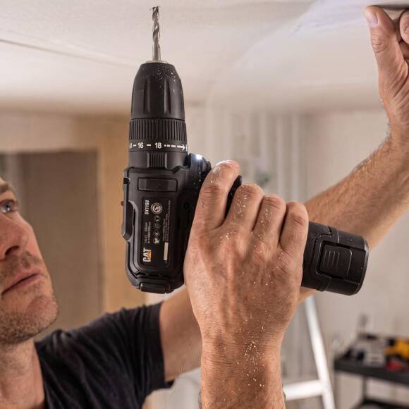 CAT DX1160.1 12Volt/2.0Ah Li-ion Tek Akülü Kömürsüz Profesyonel Şarjlı Darbeli Matkap - 7