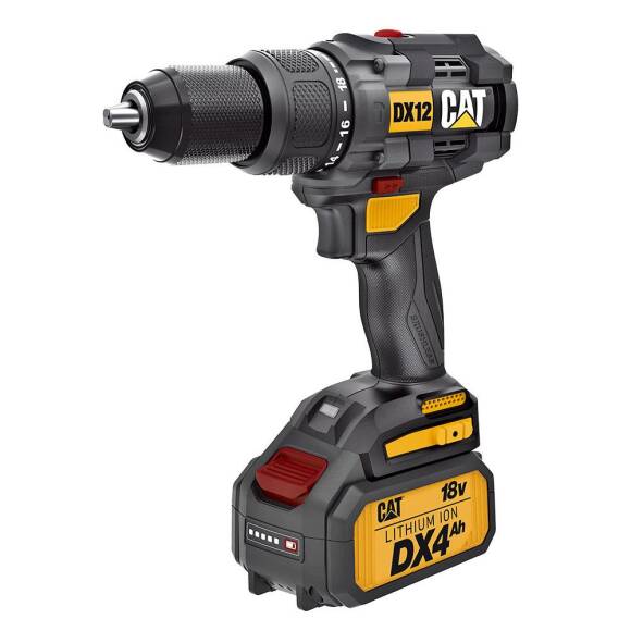 CAT DX12.2 18Volt/4.0Ah Li-ion Çift Akülü Kömürsüz Profesyonel Şarjlı Darbeli Matkap - 3