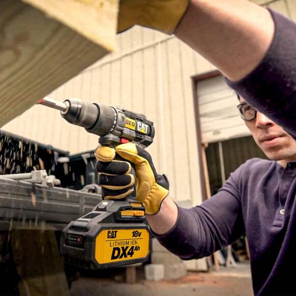 CAT DX12.2 18Volt/4.0Ah Li-ion Çift Akülü Kömürsüz Profesyonel Şarjlı Darbeli Matkap - 5