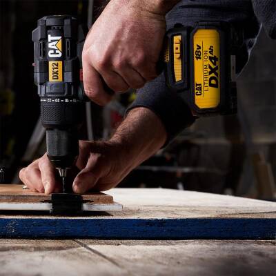 CAT DX12.2 18Volt/4.0Ah Li-ion Çift Akülü Kömürsüz Profesyonel Şarjlı Darbeli Matkap - 8