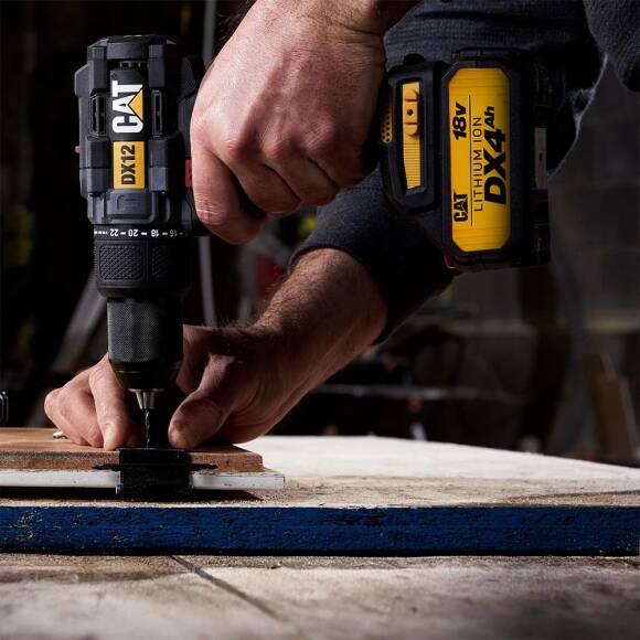 CAT DX12.2 18Volt/4.0Ah Li-ion Çift Akülü Kömürsüz Profesyonel Şarjlı Darbeli Matkap - 8