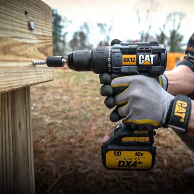 CAT DX12.2 18Volt/4.0Ah Li-ion Çift Akülü Kömürsüz Profesyonel Şarjlı Darbeli Matkap - 10