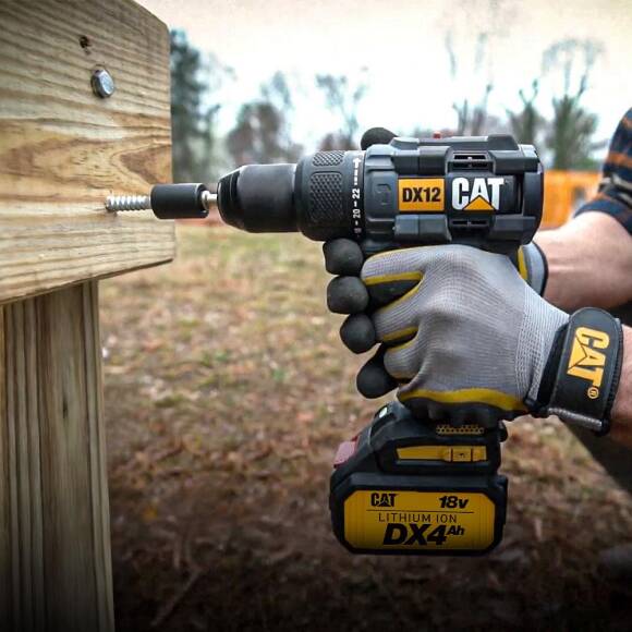 CAT DX12.2 18Volt/4.0Ah Li-ion Çift Akülü Kömürsüz Profesyonel Şarjlı Darbeli Matkap - 10