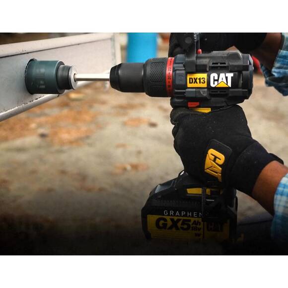 CAT DX13 18Volt/5.0Ah GRAPHENE Li-ion Kömürsüz Profesyonel Şarjlı Darbeli Matkap - 10