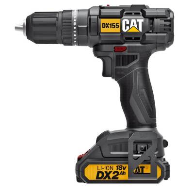 CAT DX155.1 18Volt/2.0Ah Li-ion Çift Akülü Profesyonel Şarjlı Darbeli Matkap - CAT (1)