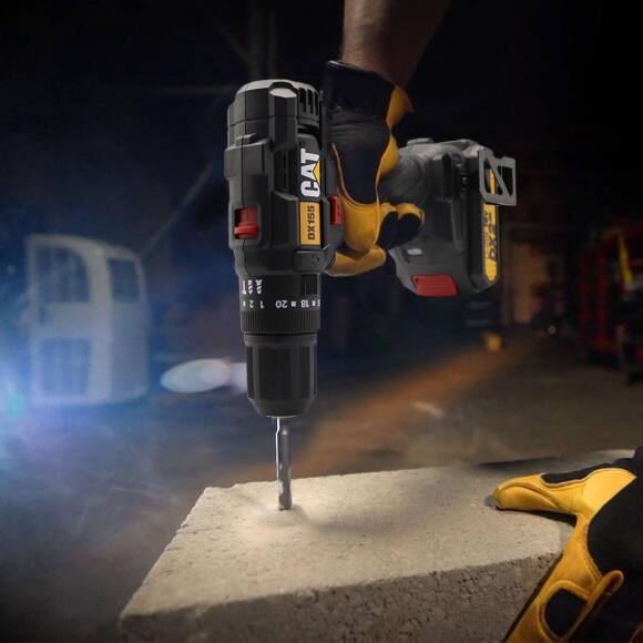 CAT DX155.1SET 18Volt/2.0Ah Li-ion Çift Akülü Profesyonel Şarjlı Darbeli Matkap + DA01901 32 Parça Vidalama Uç Seti - 5
