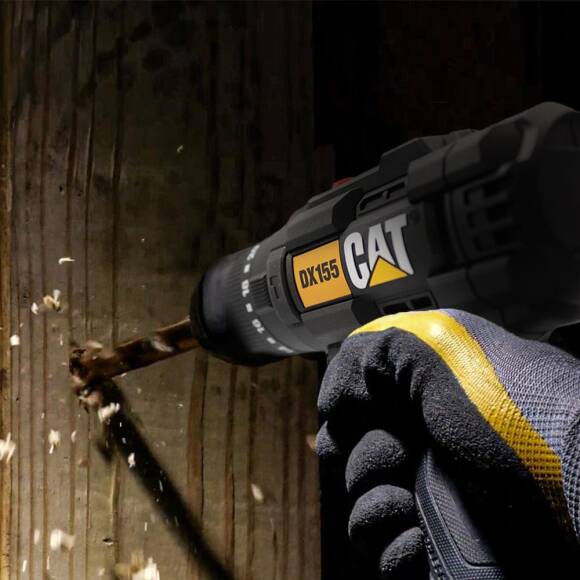CAT DX155.1SET 18Volt/2.0Ah Li-ion Çift Akülü Profesyonel Şarjlı Darbeli Matkap + DA01901 32 Parça Vidalama Uç Seti - 7