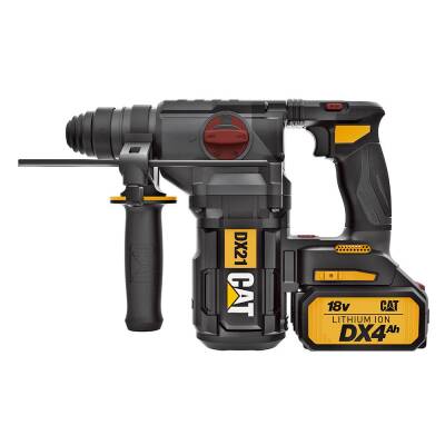 CAT DX21 18Volt 4.0Ah 2.2J Li-ion Çift Akülü Şarjlı Kömürsüz Profesyonel SDS-Plus Pnömatik Kırıcı/Delici - Cat (1)