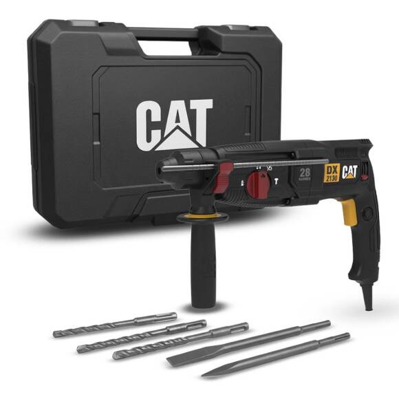 CAT DX2130 900Watt 3.2J 28MM SDS-Plus Profesyonel Kırıcı/Delici + 3 Ad Delici + 2 Ad Kırıcı Uç - 1