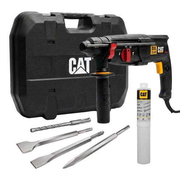 CAT DX2140.1 800Watt 3.0J 26MM SDS-Plus Profesyonel Kırıcı/Delici + 1 Ad Delici 3 Ad Kırıcı Uç - 1