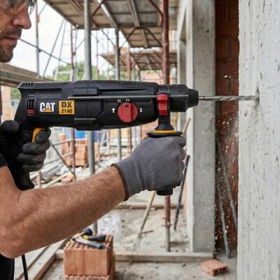 CAT DX2140.1 800Watt 3.0J 26MM SDS-Plus Profesyonel Kırıcı/Delici + 1 Ad Delici 3 Ad Kırıcı Uç - 10