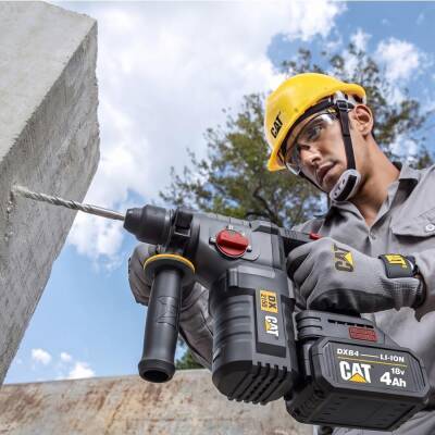 CAT DX2150 18Volt/4.0Ah 2.8J Li-ion Çift Akülü Kömürsüz Profesyonel SDS-Plus Kırıcı/Delici - 3