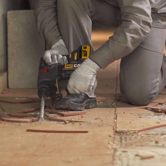 CAT DX21BC 18Volt 2.0Ah 2.2J Li-ion Tek Akülü Şarjlı Kömürsüz Profesyonel SDS-Plus Pnömatik Kırıcı/Delici - 7