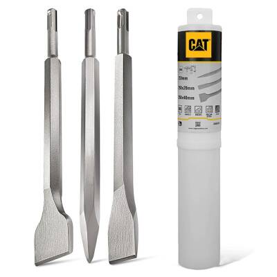 CAT DX27SET 1500Watt 5.0J 32MM Profesyonel SDS-Plus Kırıcı/Delici + DA03903 3 Parça Kırıcı Uç Seti - 3