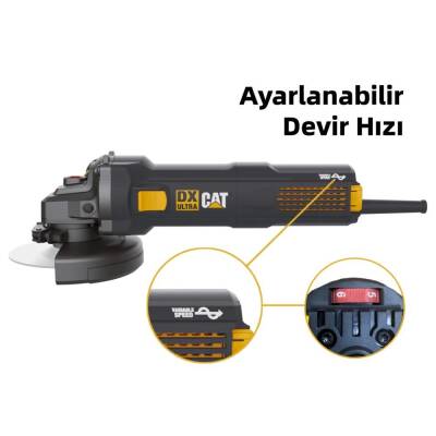 CAT DX3065 1400Watt 125mm Devir Ayarlı Profesyonel Avuç Taşlama - Cat (1)