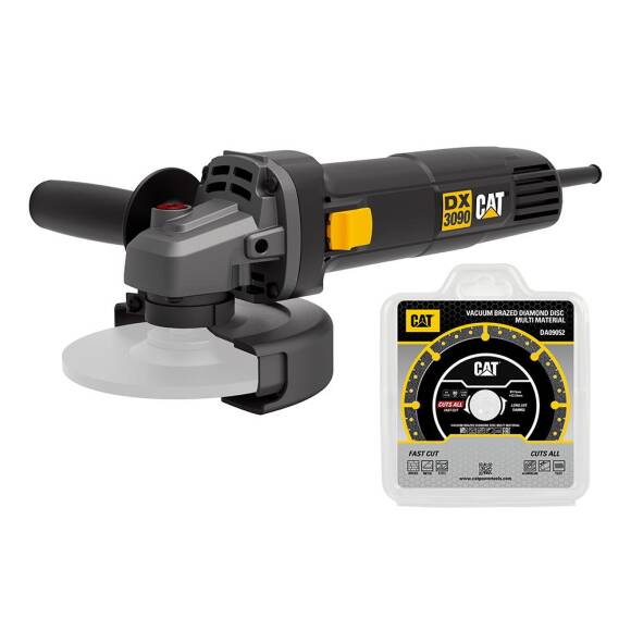 CAT DX3090 720Watt 125mm Profesyonel Avuç Taşlama + DA09052 Genel Amaçlı Elmas Kesme Diski - 2