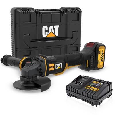 CAT DX31 18Volt/4.0Ah Li-ion Tek Akülü 115mm Kömürsüz Profesyonel Avuç Taşlama - Cat