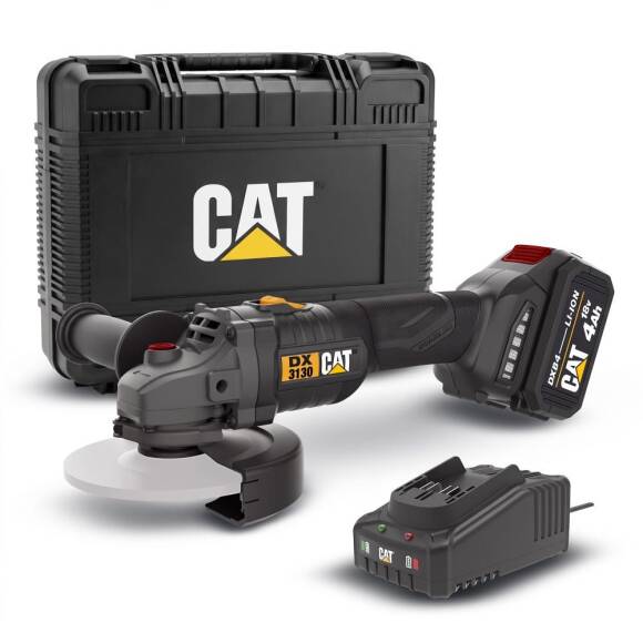 CAT DX3130 18Volt/4.0Ah 125mm Tek Akülü Kömürsüz Profesyonel Avuç Taşlama - 1