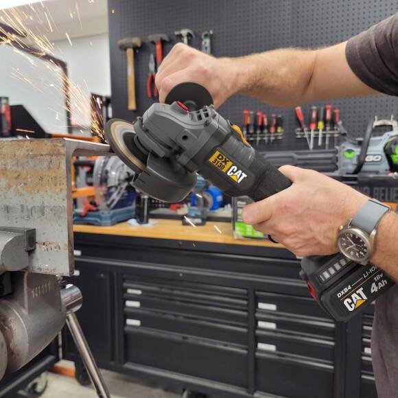 CAT DX3130 18Volt/4.0Ah 125mm Tek Akülü Kömürsüz Profesyonel Avuç Taşlama - 7