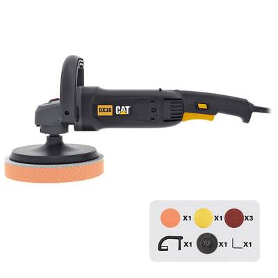 CAT DX38 1400Watt 180MM Devir Ayarlı Profesyonel Polisaj Makinesi - Cat (1)