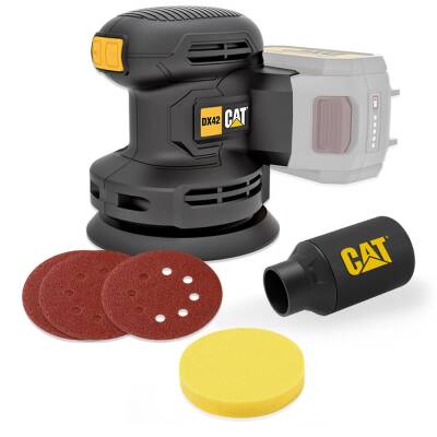 CAT DX42B 18Volt 125mm Profesyonel Devir Ayarlı Eksantrik Zımpara (Akü Dahil Değildir) - CAT