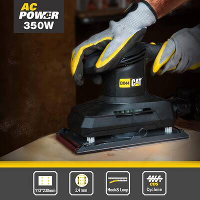 CAT DX44 350Watt Profesyonel Devir Ayarlı Titreşimli Zımpara - Thumbnail