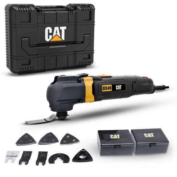 CAT DX49.1 350Watt Profesyonel Çok Amaçlı Devir Ayarlı Kesme Raspalama ve Zımpara + 14 Adet Aksesuar - 1