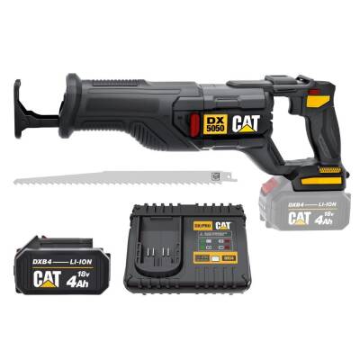 CAT DX5050 18Volt/4.0Ah Li-ion Tek Akülü Kömürsüz Profesyonel Tilki Kuyruğu Testere - Cat (1)