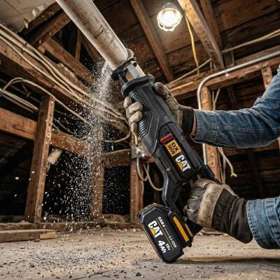 CAT DX5050 18Volt/4.0Ah Li-ion Tek Akülü Kömürsüz Profesyonel Tilki Kuyruğu Testere - 3