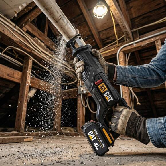 CAT DX5050 18Volt/4.0Ah Li-ion Tek Akülü Kömürsüz Profesyonel Tilki Kuyruğu Testere - 3