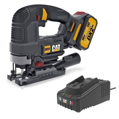 CAT DX51BC 18Volt 2.0Ah Li-ion Tek Akülü Profesyonel Kömürsüz Dekupaj Testere - CAT