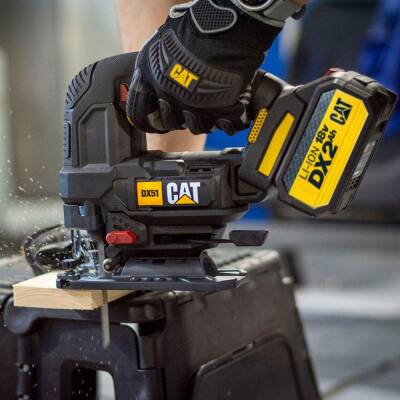 CAT DX51BC 18Volt 2.0Ah Li-ion Tek Akülü Profesyonel Kömürsüz Dekupaj Testere - 3