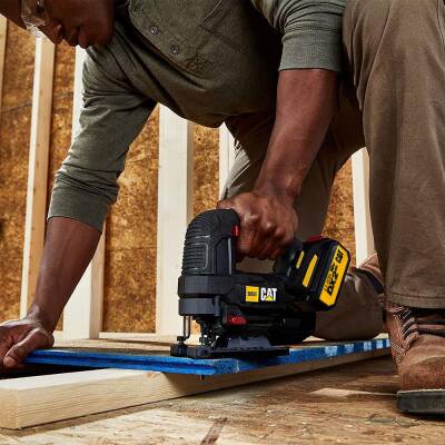 CAT DX51BC 18Volt 2.0Ah Li-ion Tek Akülü Profesyonel Kömürsüz Dekupaj Testere - 6