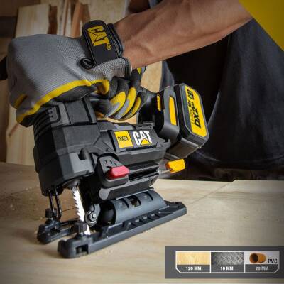 CAT DX51BC 18Volt 2.0Ah Li-ion Tek Akülü Profesyonel Kömürsüz Dekupaj Testere - CAT (1)
